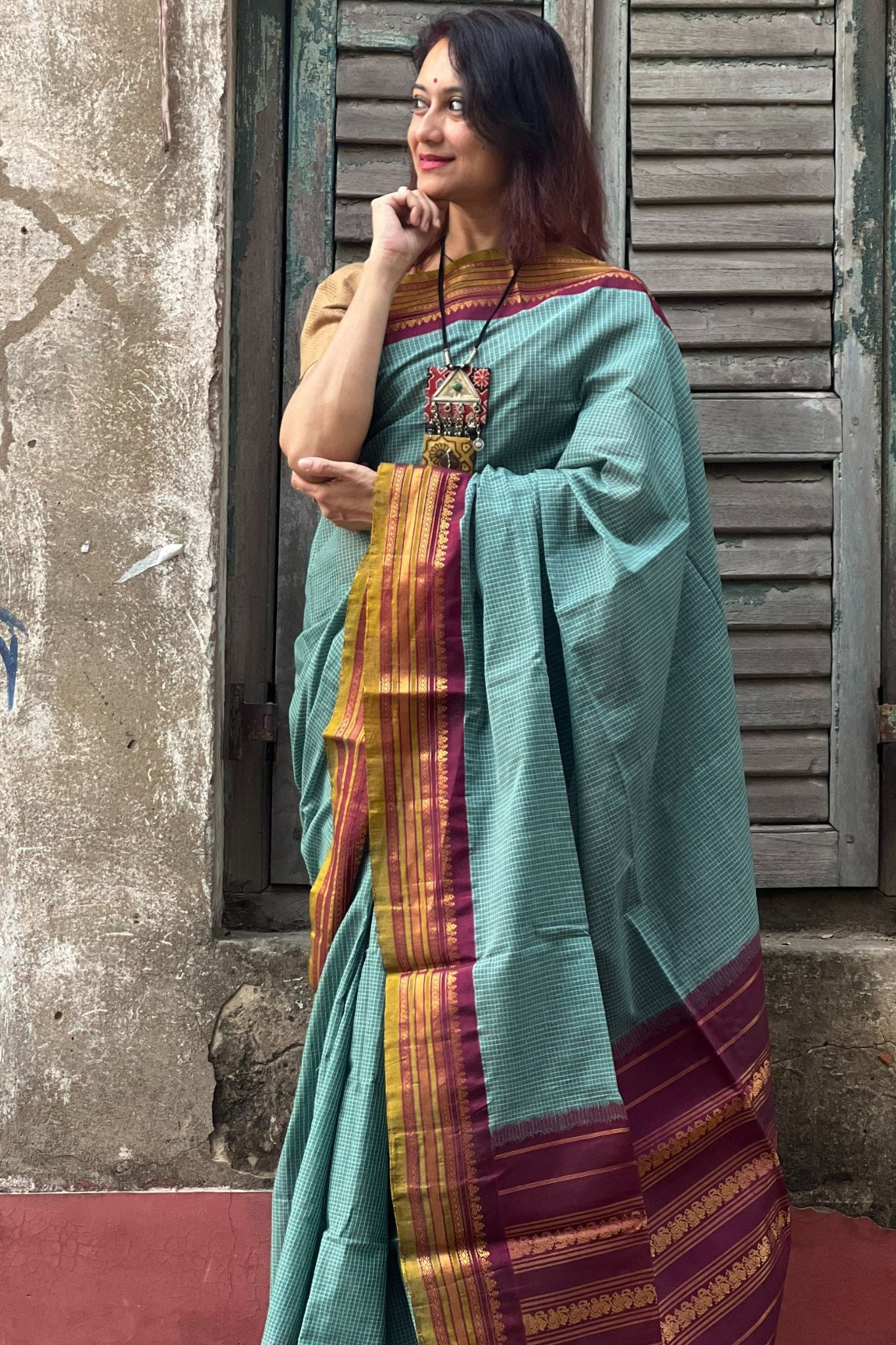 Cotton Gadwal Saree
