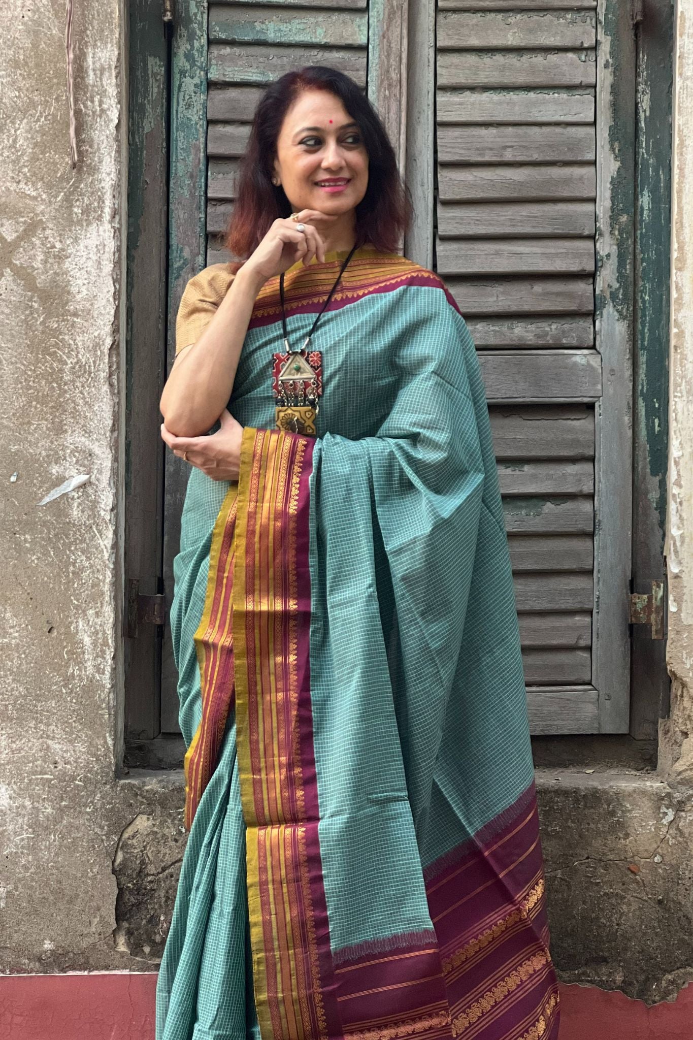 Cotton Gadwal Saree