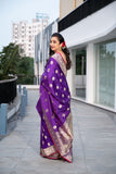 Katan Double Tani Buti Banarasi Saree