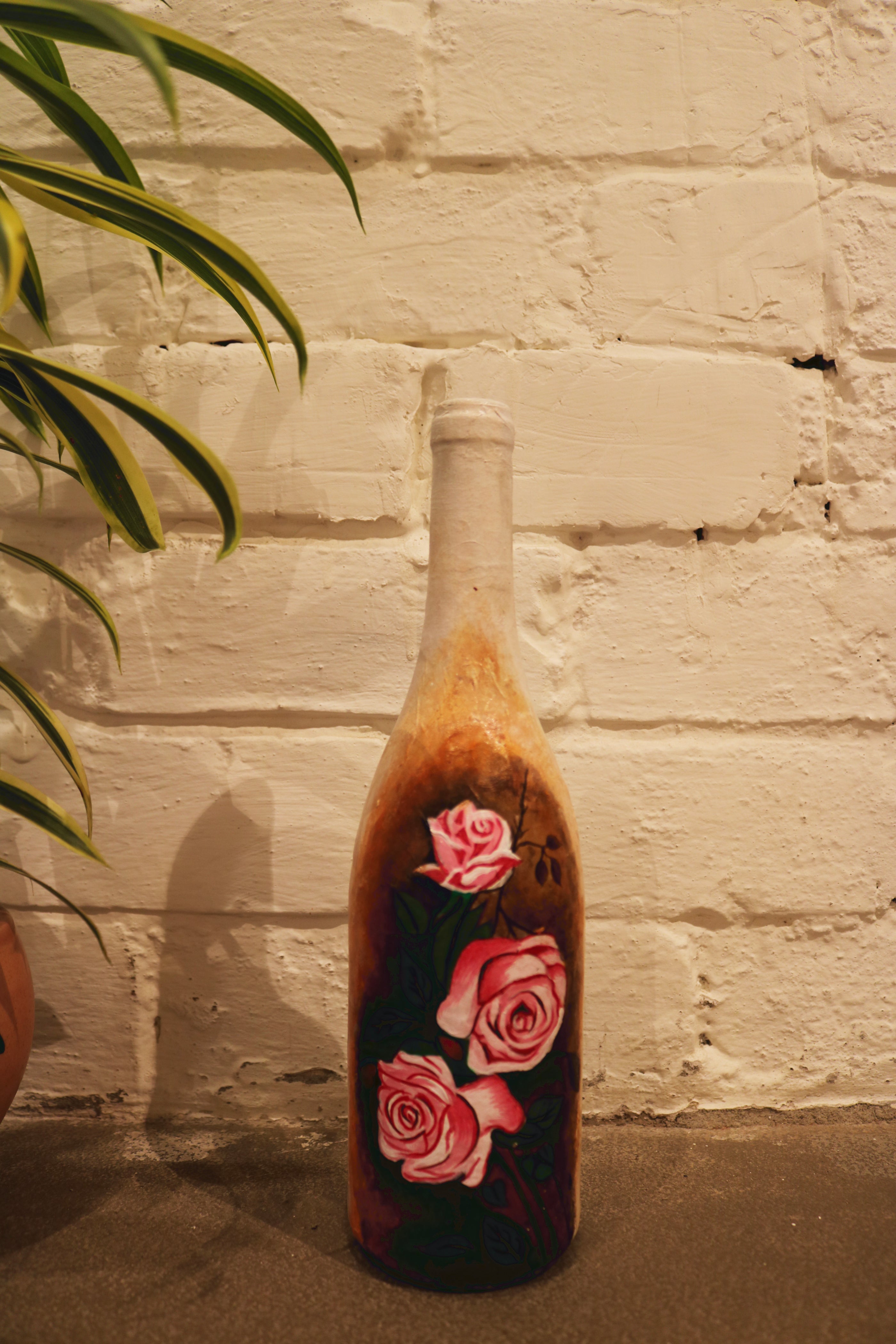 Floral Recycled Bottle Vase - NamegStore