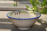 White & Blue Hand Painted Wide Bowl - NamegStore