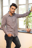 Printed Cotton Slim Fit Shirt - NamegStore