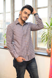 Printed Cotton Slim Fit Shirt - NamegStore