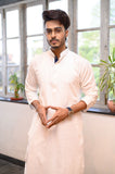 White Cotton Long Kurta - NamegStore