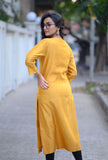 Mustard Chanderi Kurta - NamegStore