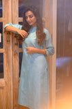 Light Blue Chanderi Kurta - NamegStore