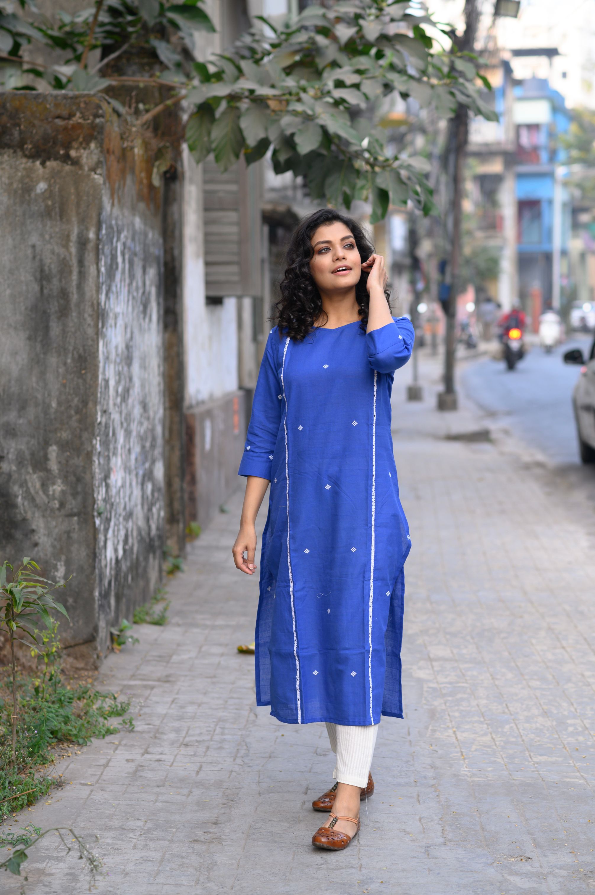 Royal Blue Nilakshi Kurti - NamegStore