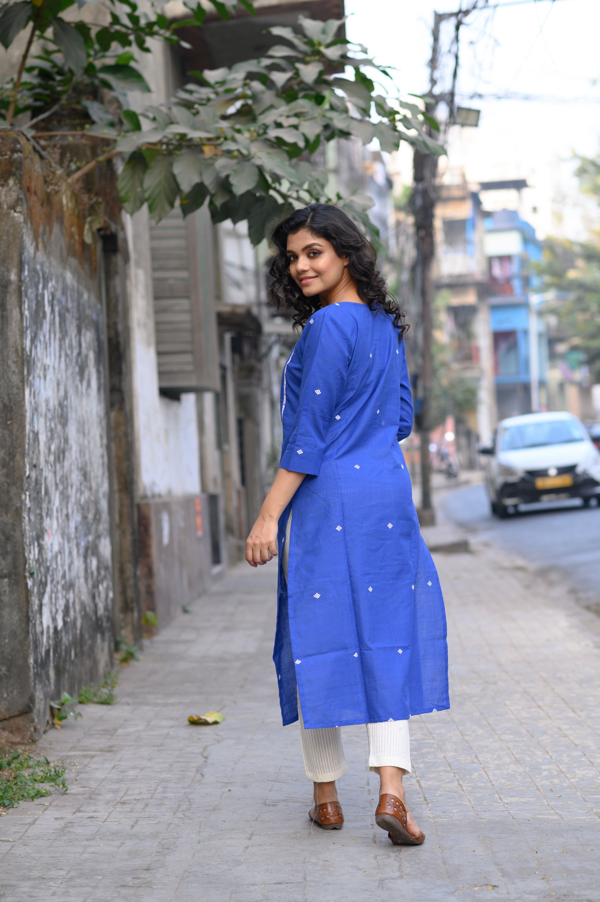 Royal Blue Nilakshi Kurti - NamegStore