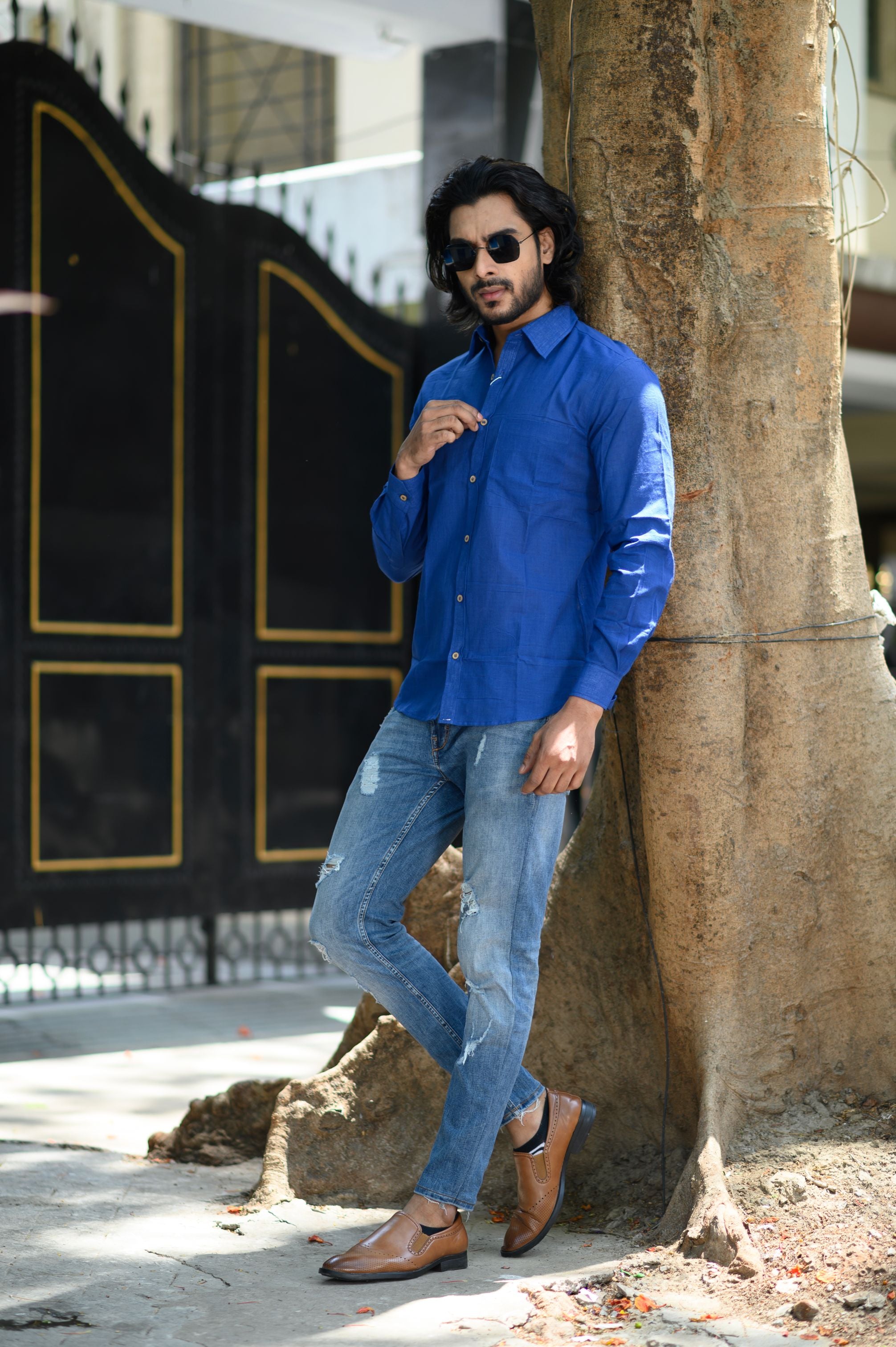 Royal Blue Men's Shirt - NamegStore