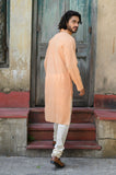 Light Orange Men's Kurta - NamegStore