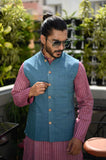 Elegant Blue Men's Jacket - NamegStore