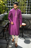 Purple Cotton Silk Kurta - NamegStore