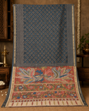Handpainted Kalamkari saree