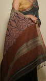 Kesapaat & Eri Silk Saree – Pure Silk in Grey