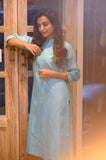 Light Blue Chanderi Kurta