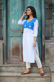 White Cotton Akaxhi Kurti