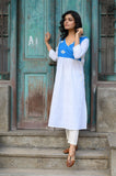 White Cotton Akaxhi Kurti