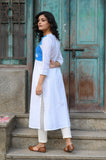 White Cotton Akaxhi Kurti