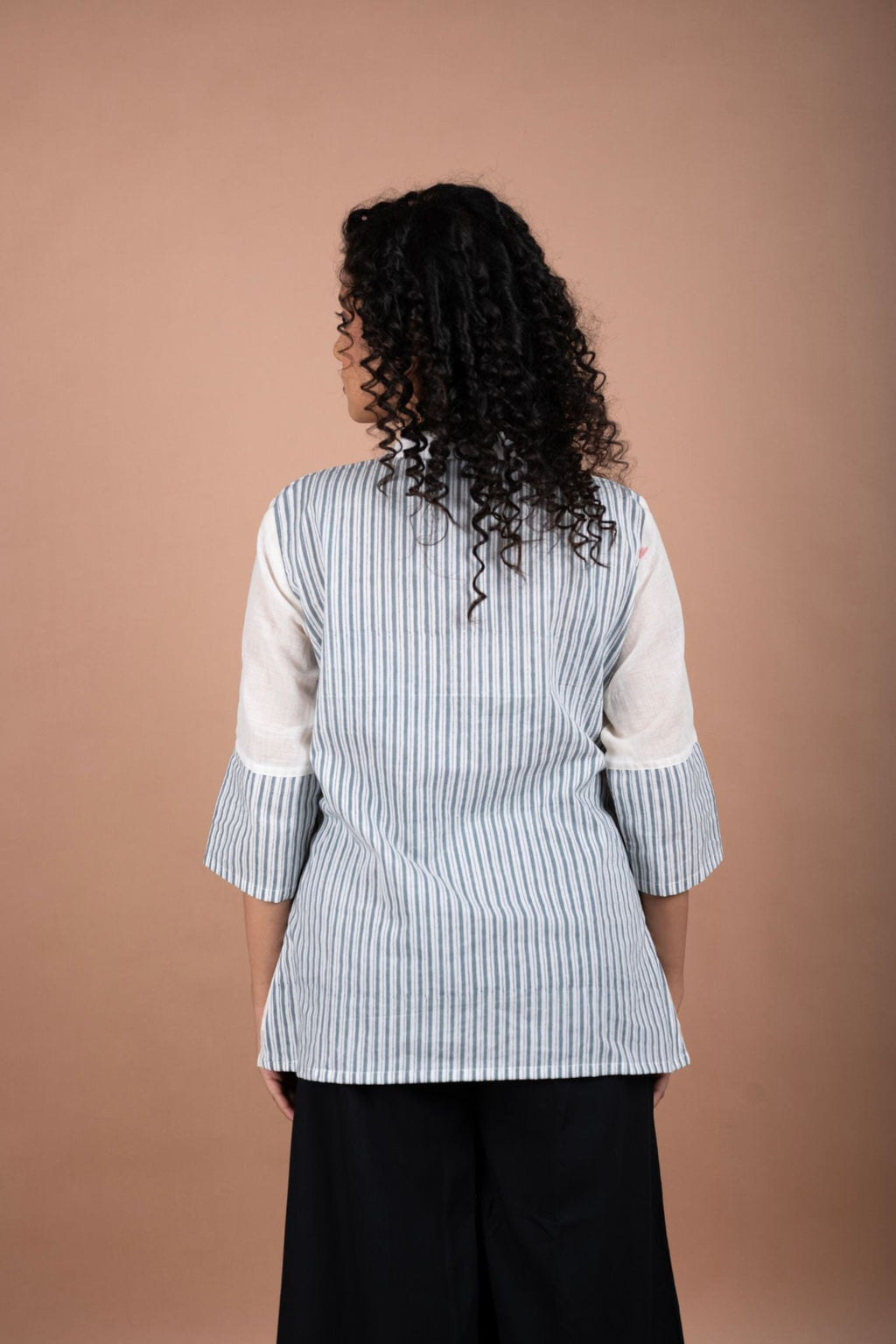 Off White Cotton Jamdani Top