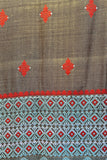 Grey Assam Weaves Cotton & Eri Silk Saree