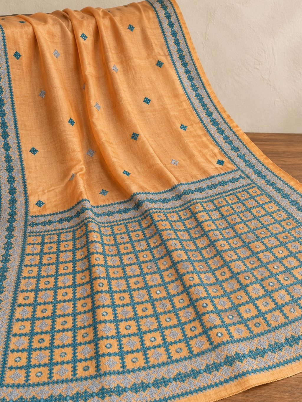 Tussar dye Gujarati saree SG