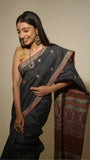 Kesapaat & Eri Silk Saree – Pure Silk in Grey