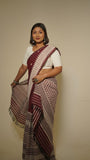 Cotton Mekhela Chador – Maroon