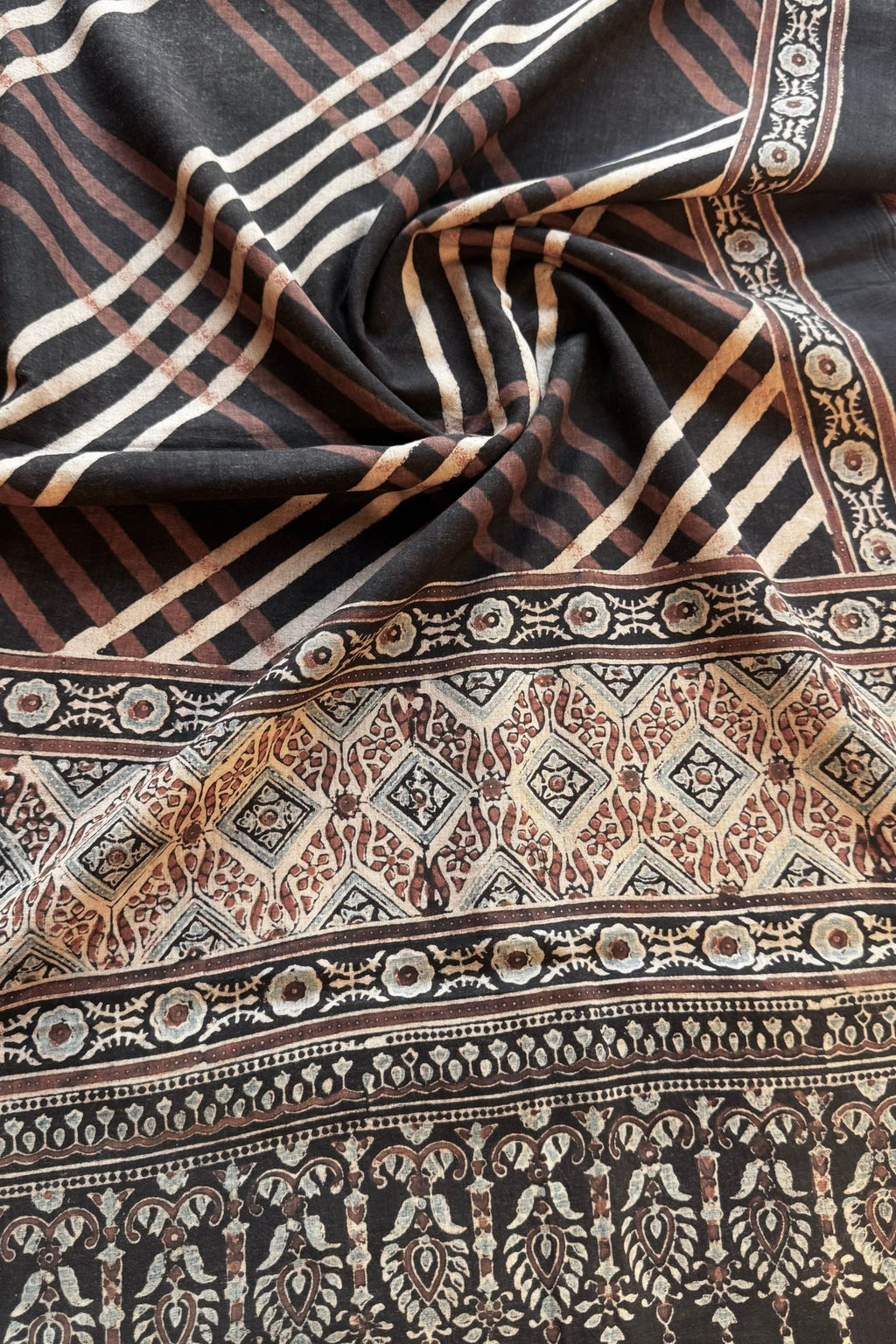 Ajrakh Cotton Dupatta