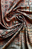 Green & Brown Cotton Ajrakh Dupatta