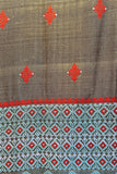 Grey Assam Weaves Cotton & Eri Silk Saree