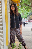 Comfortable Black Ajrakh Print Co-ord Set