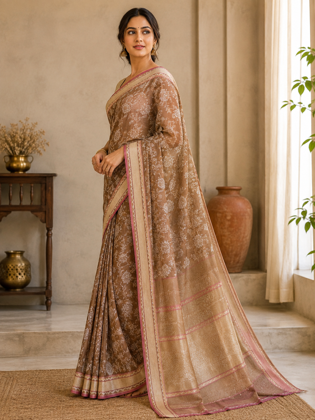 Cotton Banarasi Saree