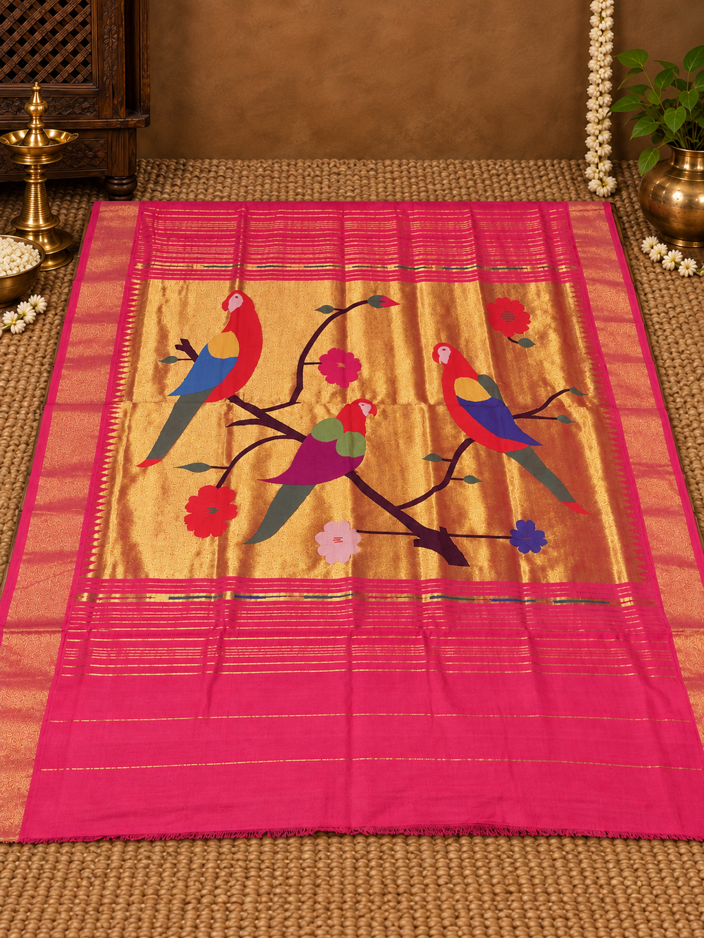 Cotton Paithani saree S0115W