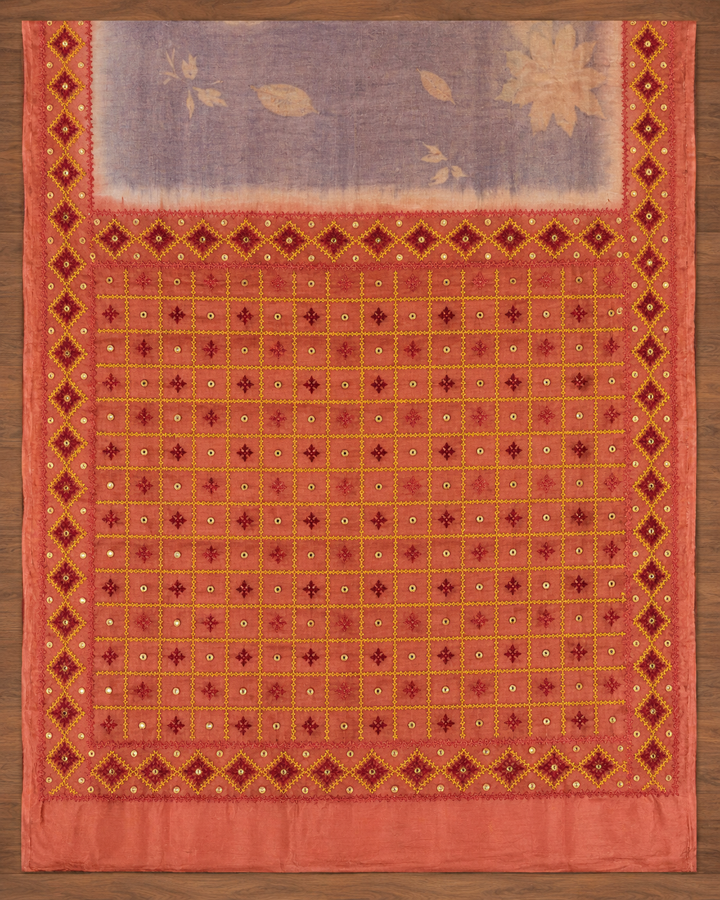 Tussar dye Gujarati saree SG