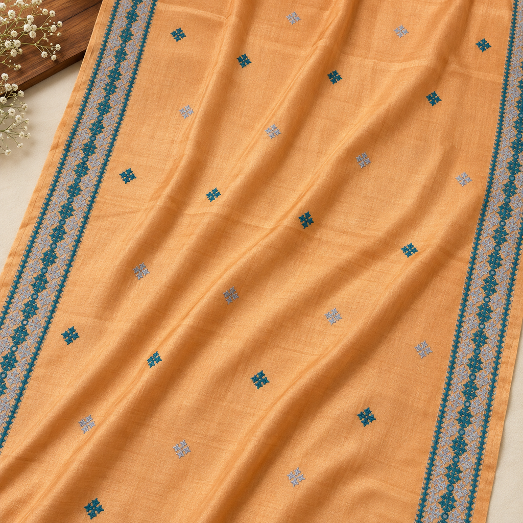 Tussar dye Gujarati saree SG
