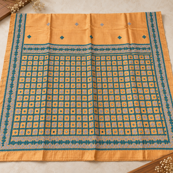 Tussar dye Gujarati saree SG