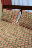 Double Bedsheet Handblock printed