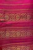 Vibrant Cotton Gadwal Handloom Saree – Orange & Pink with Zari Work