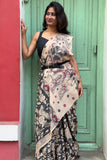 Tussar Kalamkari saree
