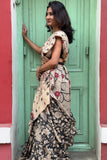 hand painted Tussar Kalamkari saree online