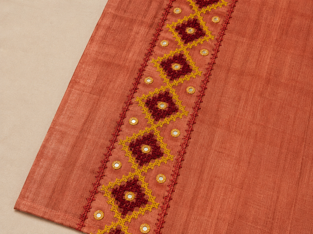 Tussar dye Gujarati saree SG