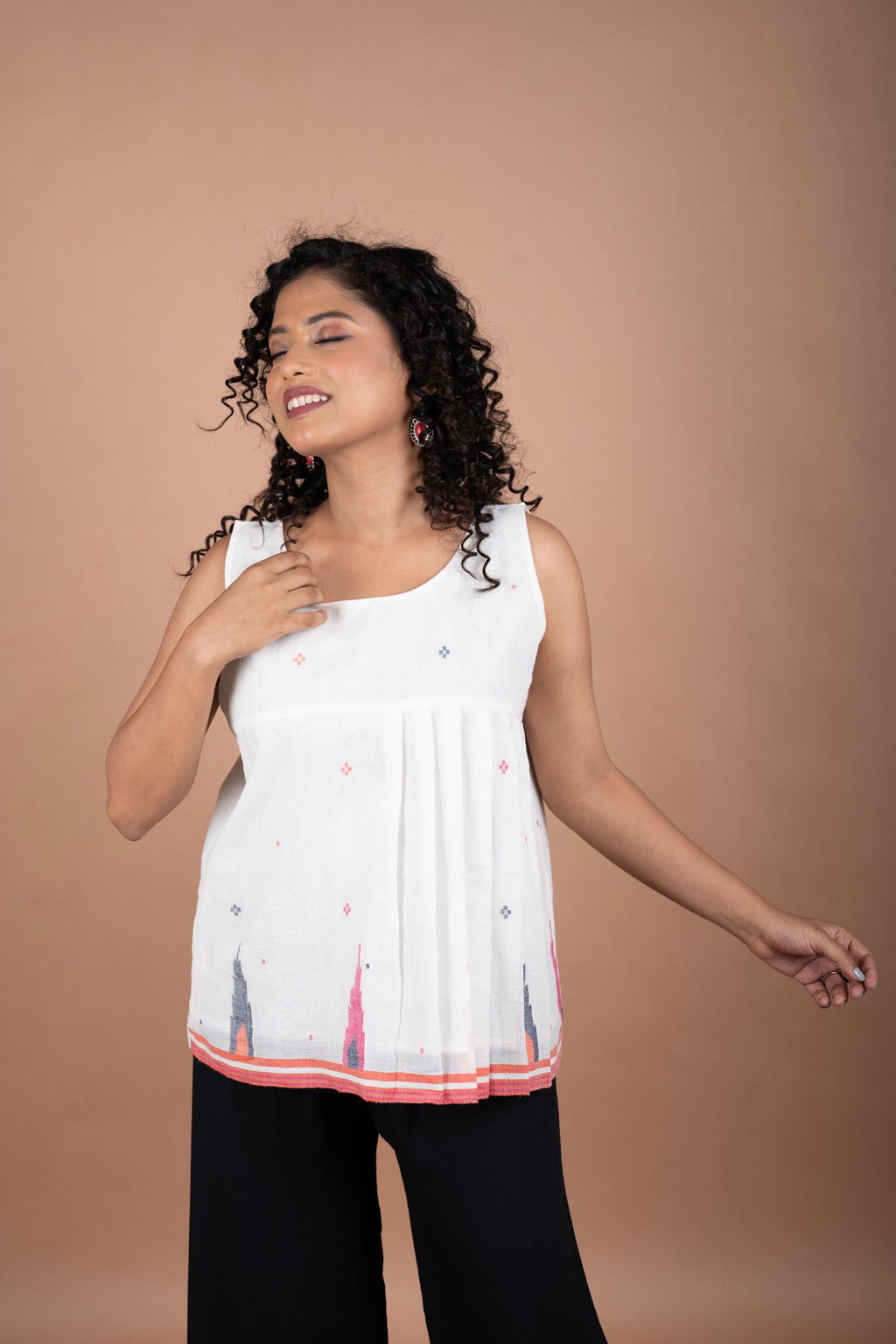 minimalistic ethnic top