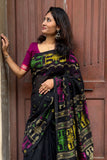 Black Cotton Jamdani Saree