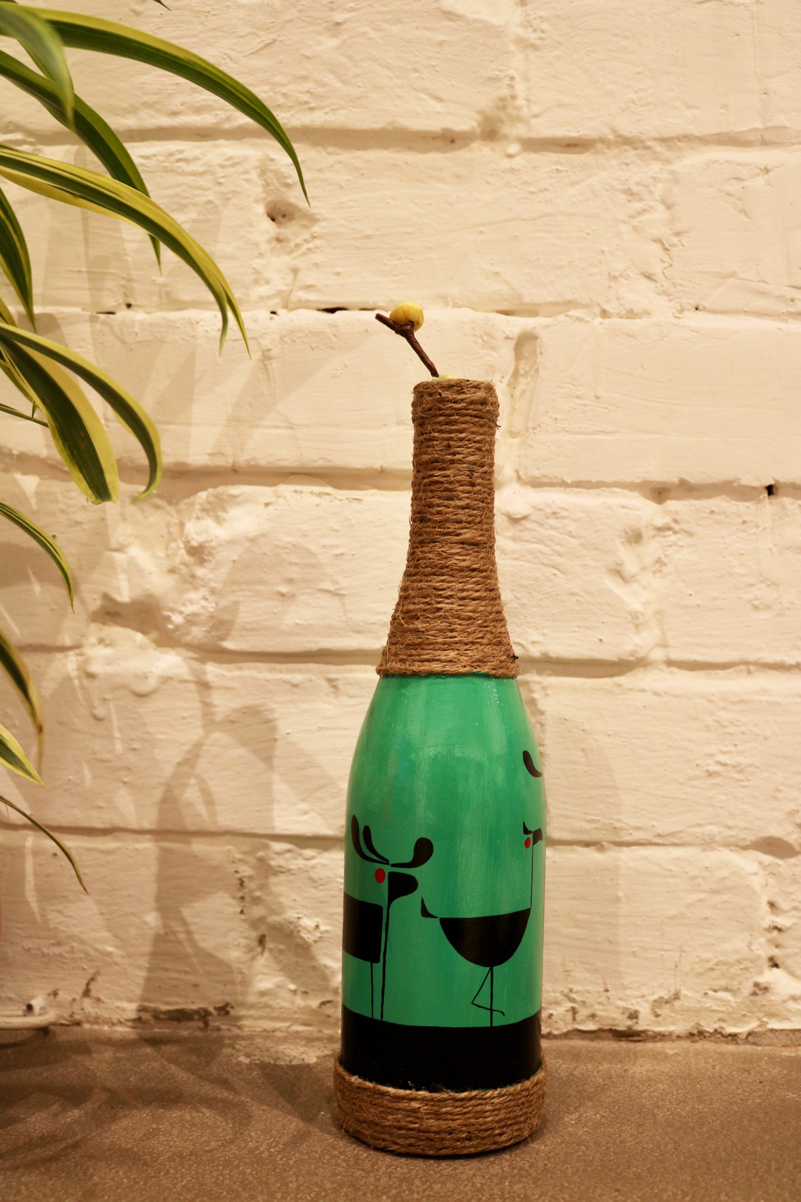 Green Recycled Bottle Vase - NamegStore