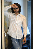 White Stripes Men's Shirt - NamegStore